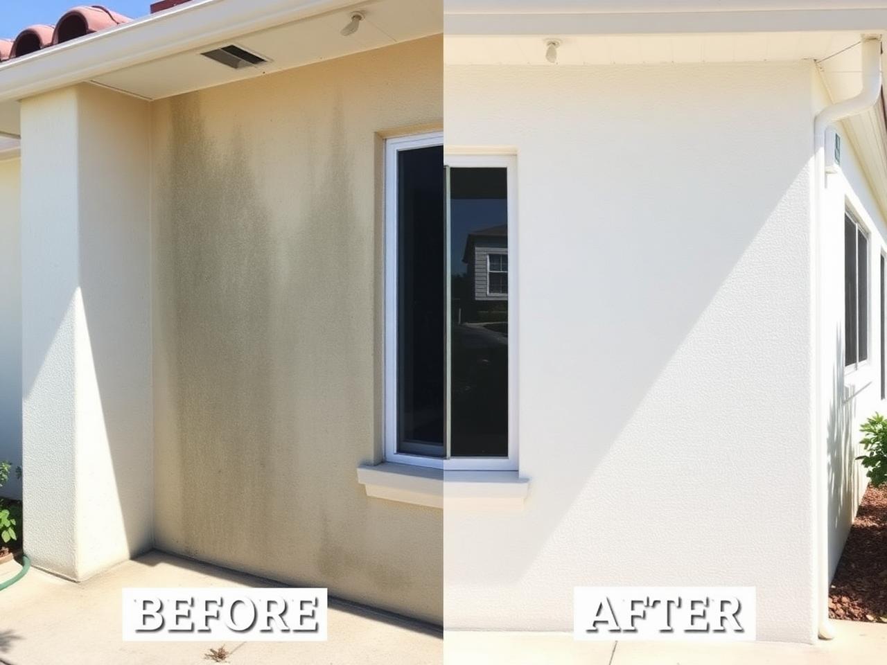 Stucco house wash · Coconut Creek