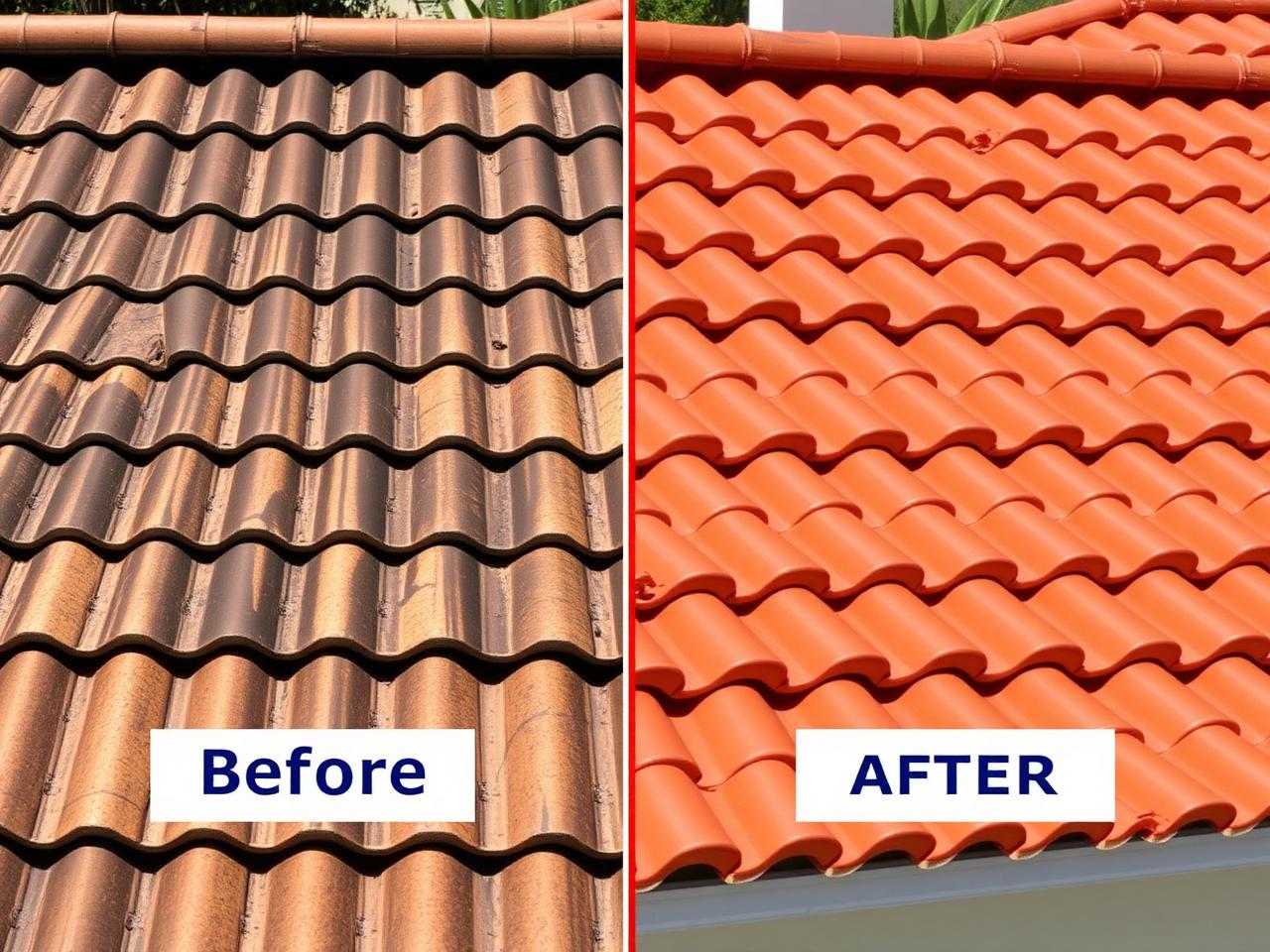Tile roof soft wash · Parkland